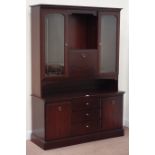 Stag Minstrel mahogany dresser, W131cm, H183cm,