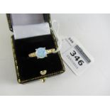 Opal and cubic zirconia dress ring stamped 925 Condition Report <a href='//www.