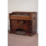 Victorian rosewood case harmonium organ signed 'C. Layland & Co.