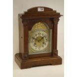 Early 20th century oak architectural case clock,