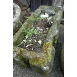 Rectangular stone trough, planted Condition Report <a href='//www.