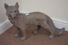 Composite standing fox sculpture Condition Report <a href='//www.davidduggleby.