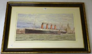 'The Lusitania at Liverpool',