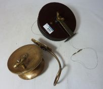 Malloch's patent brass side casting reel D 11 cm,