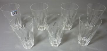 Set seven Waterford cut crystal 'Sheila' pattern tumblers Condition Report <a