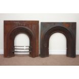 Two cast iron fire inserts with decorative aperture moulding Condition Report