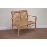 Teak garden bench, W120cm Condition Report <a href='//www.davidduggleby.