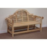 Teak Lutyens style bench, W135cm Condition Report <a href='//www.davidduggleby.