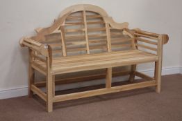 Teak Lutyens style bench, W135cm Condition Report <a href='//www.davidduggleby.
