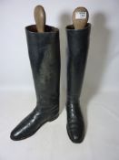Pair of leather riding boots with trees Condition Report <a href='//www.