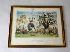 After Norman Thelwell: 'The Stirrup cup ' et al set of 10 limited edition colour prints signed and