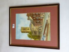 Vernon Road Scarborough, watercolour signed and dated by Frank Wooton 1979,