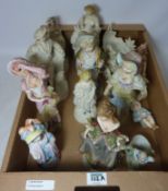 Collection of 19th/ early 20th Century Bisque figures in one box Condition Report