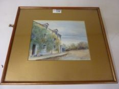 Country House, E Turner, watercolour, signed 1920 lower right,