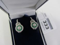 Pair of Art Deco style dress ear-rings stamped 925 Condition Report <a