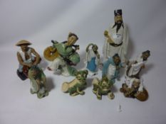 Japanese ceramic Dogs of Fo and figures Condition Report <a href='//www.