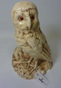 Bretby cream 'Owl' model, marked H30cm Condition Report <a href='//www.