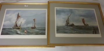 Estuary Departure, Early Tide, Colin F S Thorn, pair of ltd prints,