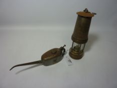Type. A3 Miners lamp stamped G.P.