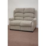 Three piece Relaxateeze lounge suite comprising of - two seat sofa (W133cm),