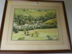 Dales Village, watercolour signed and dated by William Jackson (19)92,