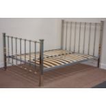 Feather & Black 'Chilton' chrome 4' 6" double bedstead with mattress Condition Report