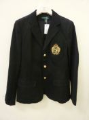 Ladies Ralph Lauren blazer with an embroidered 'Ralph Lauren' crest,
