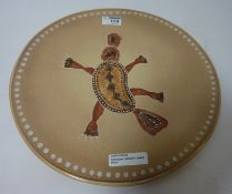 Aboriginal platypus platter, D30cm Condition Report <a href='//www.