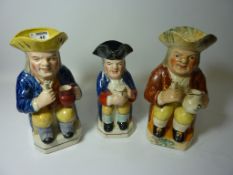 Three 19th Century Toby jugs Condition Report <a href='//www.davidduggleby.