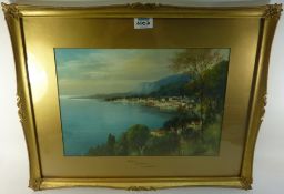 'Menton Near Monaco', watercolour John Shapland (1865-1929) signed lower right,