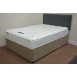 4' 6" double divan bed with headboard Condition Report <a href='//www.