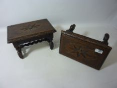 Pair of late Victorian oak foot stools Condition Report <a href='//www.