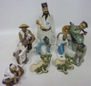 Japanese ceramic Dogs of Fo and figures Condition Report <a href='//www.