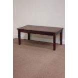 Morris Furniture mahogany rectangular coffee table, 110cm x 55cm,