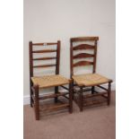 Two 19th century country elm chairs Condition Report <a href='//www.