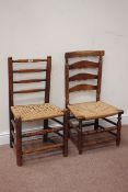 Two 19th century country elm chairs Condition Report <a href='//www.
