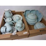 Denby pale blue dinner and tea ware,