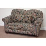 20th century upholstered drop end two seat sofa,