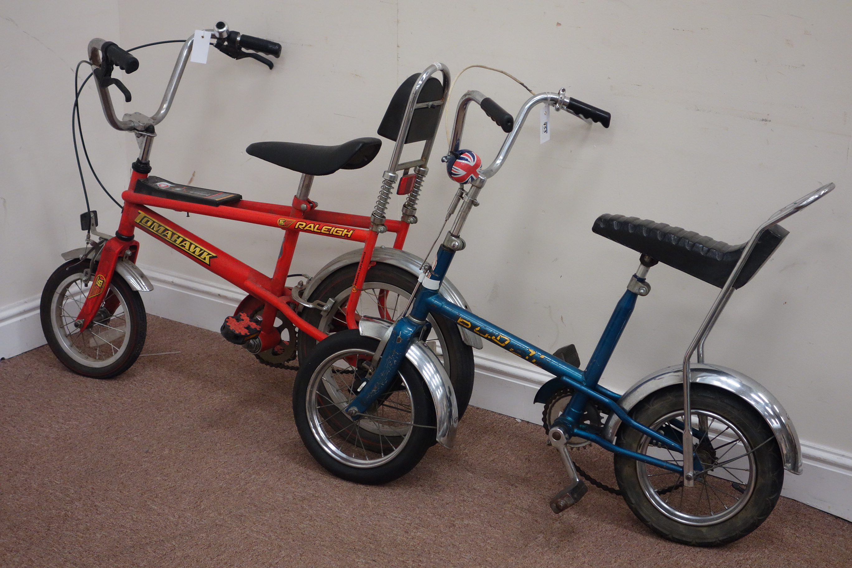 Two Raleigh child's vintage 'Chopper' type bikes Condition Report <a