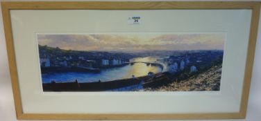 'Whitby Harbour - Winter Sun',