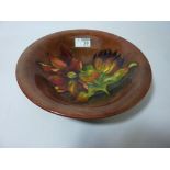 Moorcroft Dahlia Flambé bowl, D25cm Condition Report Good overall condition,