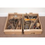 Vintage tools including Stanley wood working plane in two boxes Condition Report