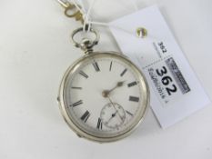 Victorian silver pocket watch signed H Woodmansey Doncaster,