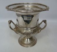 Silver plated champagne cooler,