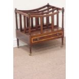 20th century mahogany Canterbury fitted with single drawer, W51cm, H53cm,