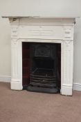 Edwardian cast iron fireplace, W125cm, H125cm Condition Report <a href='//www.