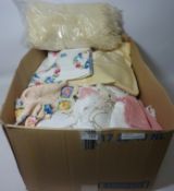 Textiles - Assorted linen in one box Condition Report <a href='//www.