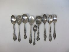 American Art Nouveau souvenir spoons - two by Paye and Baker Manufacturing Co,