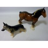 Beswick shire horse and 'Ulrica of Brittas' German Shepherd Condition Report