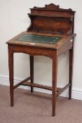 Edwardian rosewood Lady's writing desk, sloped hinged top, box wood stringing,